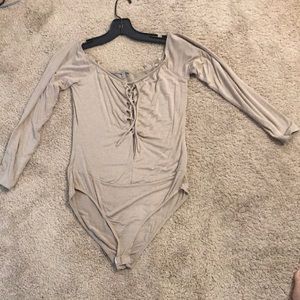 Lace up Bodysuit/leotard